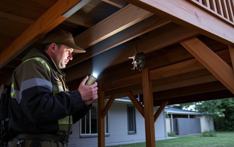 Under Deck Possum Removal in Breamlea